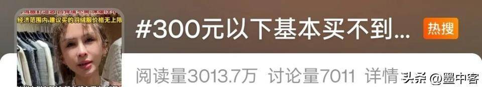 58万创新高低于500元的小心是假货开元棋牌试玩羽绒服要涨价了！鸭绒每吨(图4)